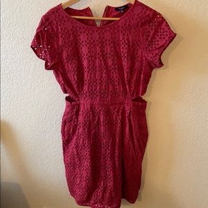 Madewell dress with side cutouts and pockets